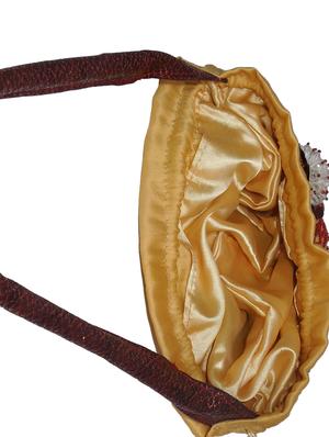 gold leatherette ethnic potli - 14222492 - Standard Image - 3