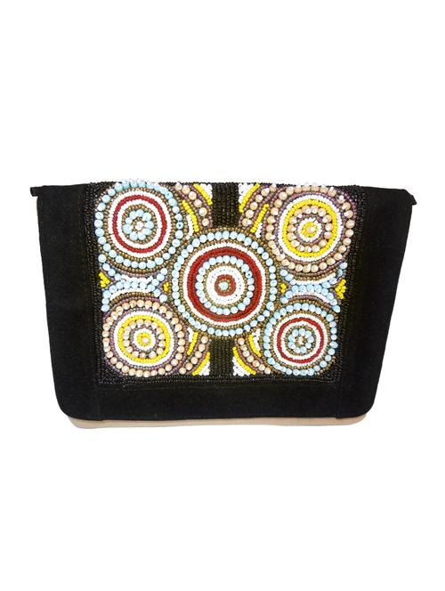 beige suede clutch - 14222513 - Standard Image - 1