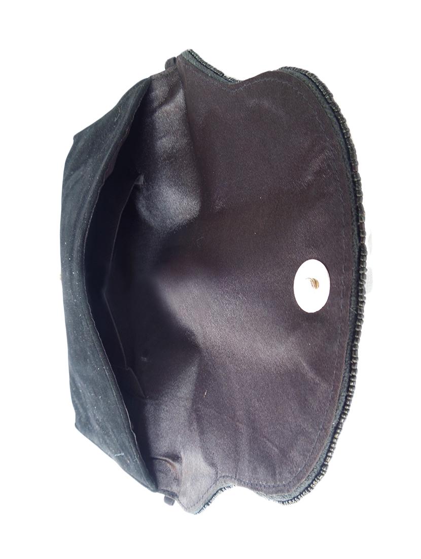 black suede ethnic clutch - 14222516 - Zoom Image - 3