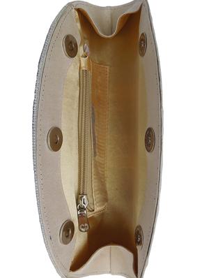 cream leatherette clutch - 14222563 - Standard Image - 3