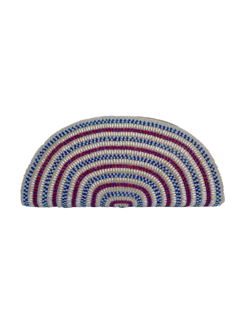 cream leatherette clutch - 14222563 - Zoom Image - 1