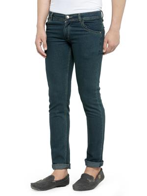 green denim plain jeans - 14223368 -  Standard Image - 1