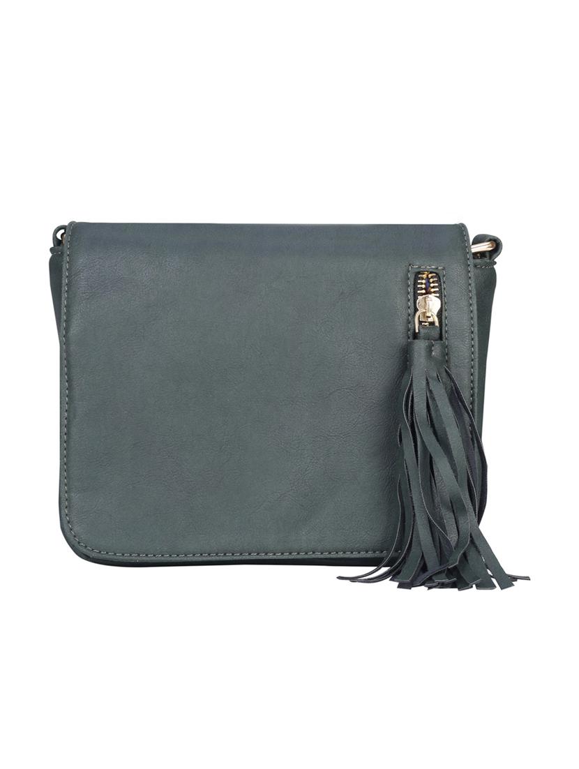 green leatherette regular sling bag - 14224685 - Zoom Image - 4