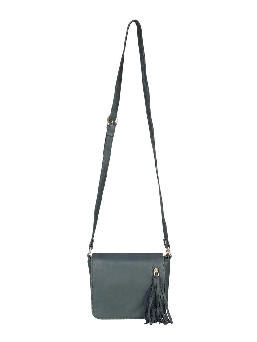 green leatherette regular sling bag - 14224685 - Zoom Image - 6