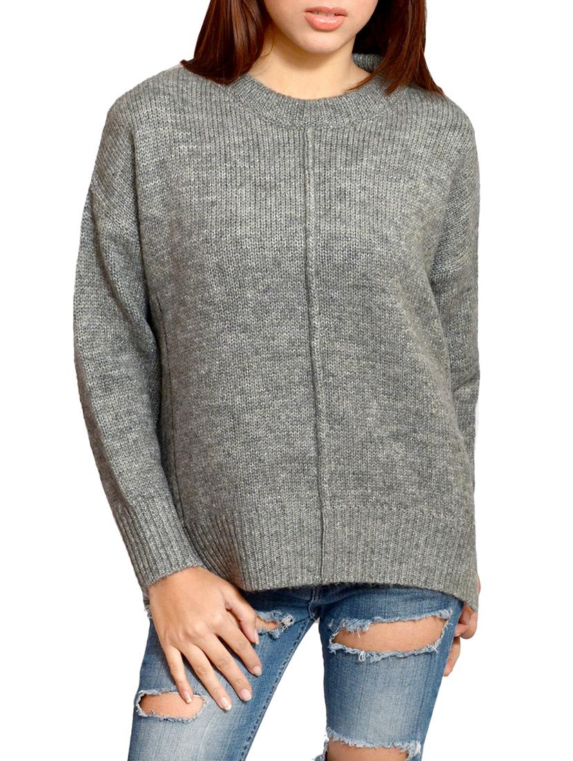 grey acrylic regular pullover - 14225034 - Zoom Image - 1