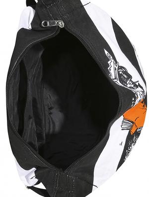 black canvas regular sling bag - 14225256 - Standard Image - 3
