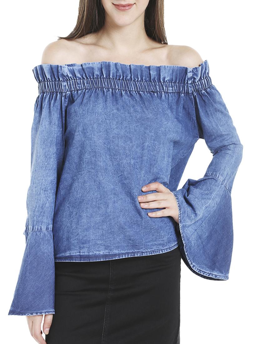 light blue denim top - 14227277 - Zoom Image - 1