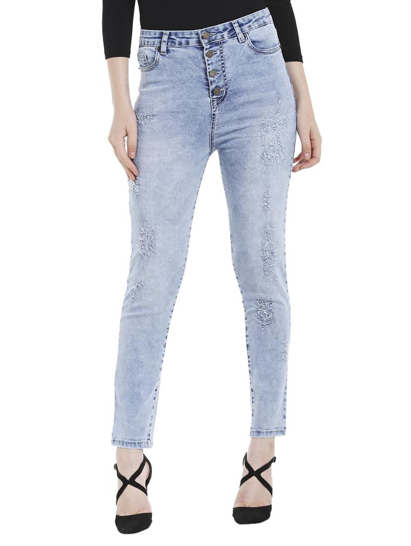 blue cotton casual denim jean - 14227354 - Zoom Image - 1