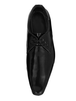black patent leather lace-up derby - 14227951 - Standard Image - 4