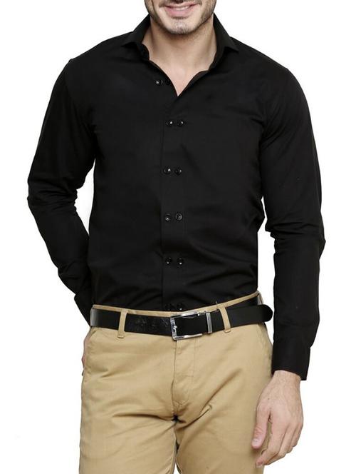 mens solids formal shirt - 14229085 -  Standard Image - 0