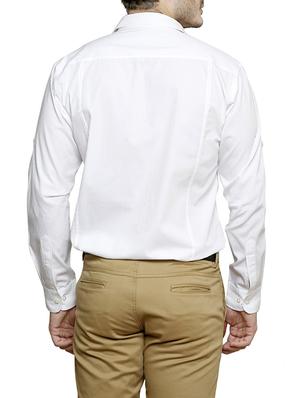 white cotton casual shirt - 14229086 - Standard Image - 3