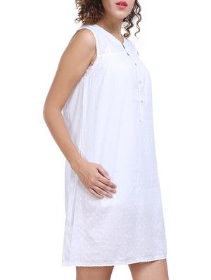 white cotton maternity wear - 14232381 - Standard Image - 2