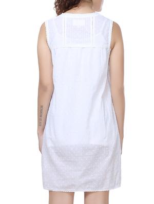 white cotton maternity wear - 14232381 - Standard Image - 3
