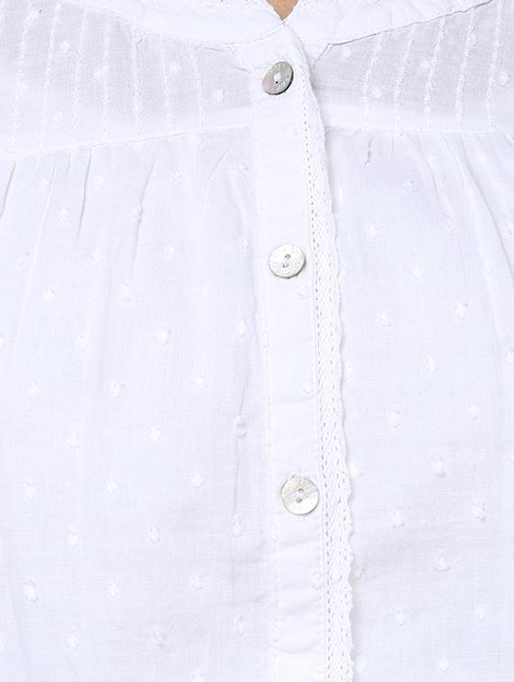 white cotton maternity wear - 14232381 - Zoom Image - 4