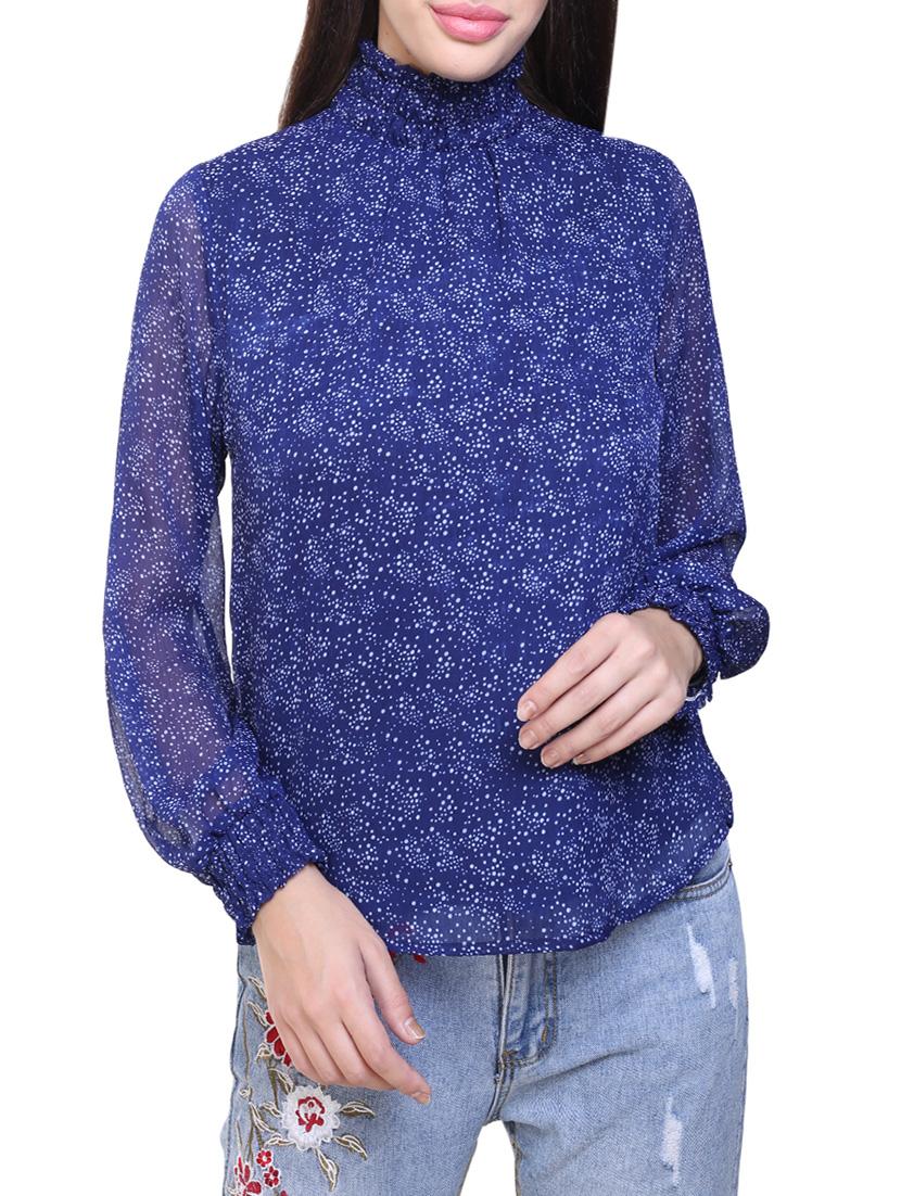 printed turtle neck top - 14232827 - Zoom Image - 1