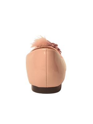 pink faux leather slip on ballerina - 14233997 - Standard Image - 3