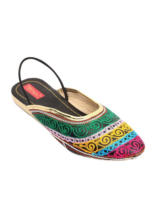 multi colored ethnic sandal - 14234172 - Very Small Image - 1