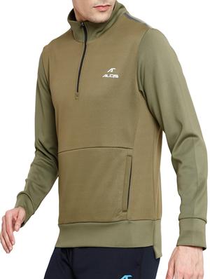 green polyester sweatshirt - 14235263 - Standard Image - 2