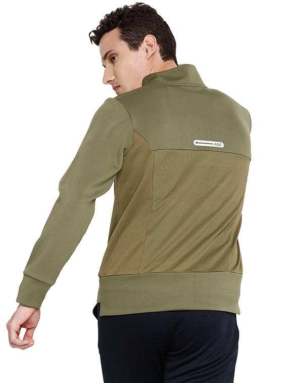 green polyester sweatshirt - 14235263 - Zoom Image - 3