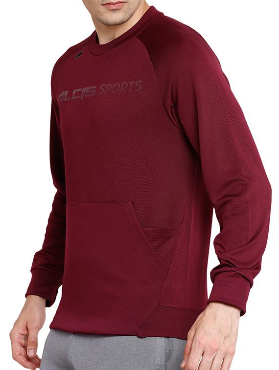 marron polyester sweatshirt - 14235268 - Zoom Image - 2