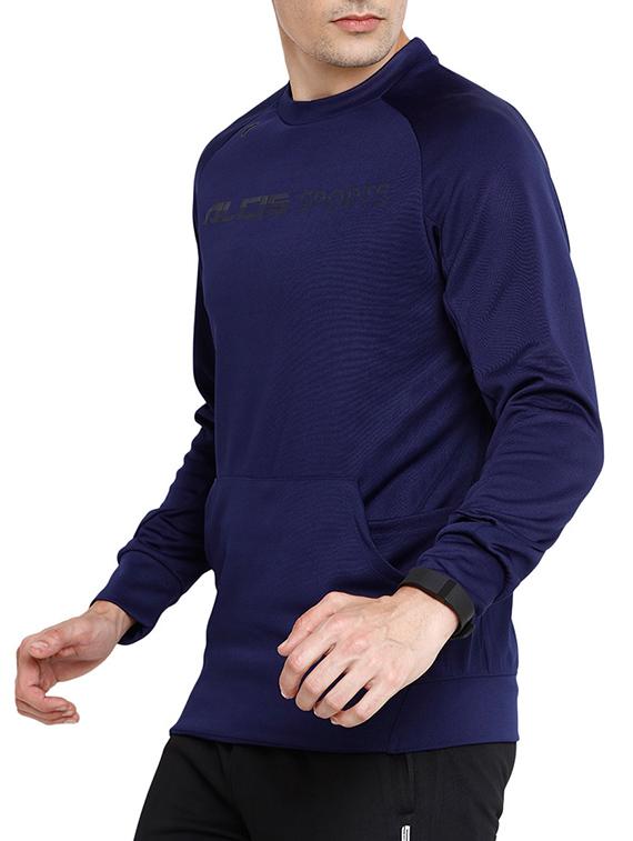 navy blue polyester sweatshirt - 14235269 - Zoom Image - 2