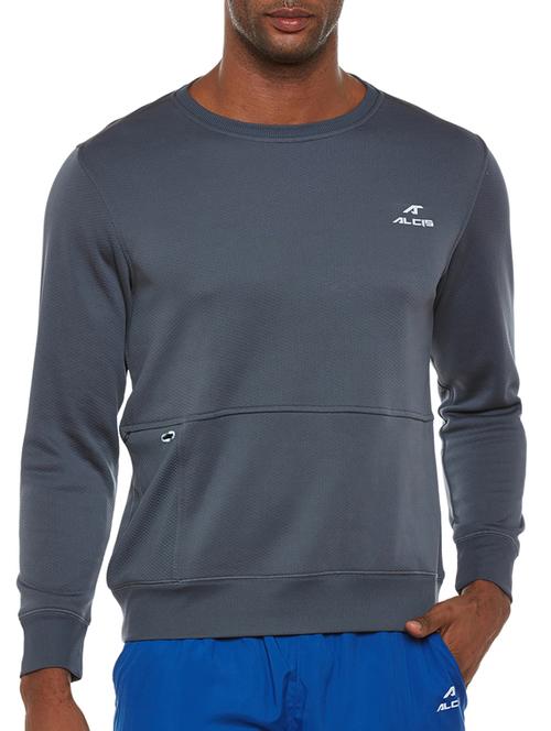 grey polyester sweatshirt - 14235271 - Standard Image - 1