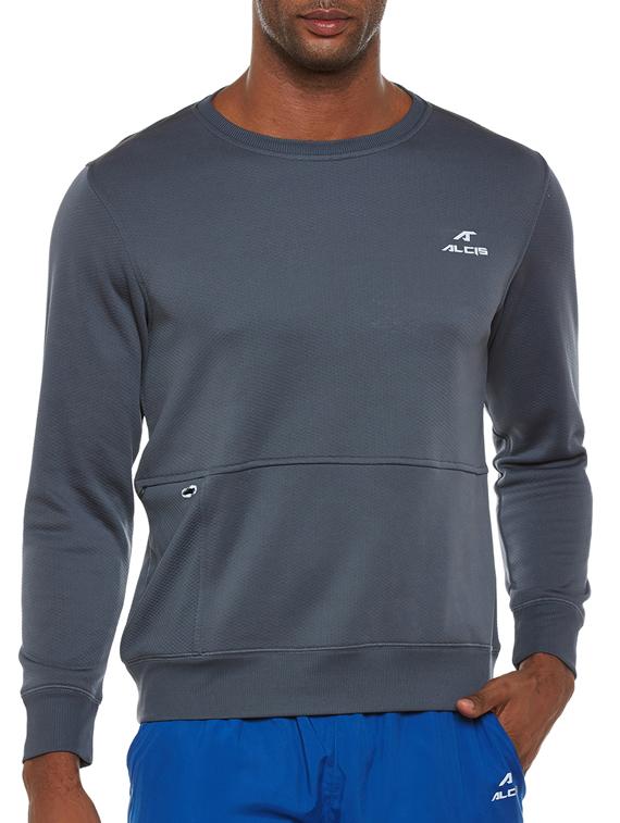 grey polyester sweatshirt - 14235271 - Zoom Image - 1