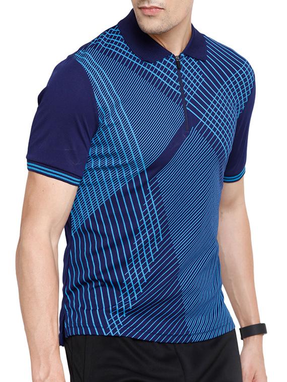 navy blue polyester tshirt - 14235420 - Zoom Image - 1