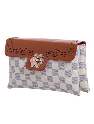 multi colored canvas regular clutch - 14236911 - Standard Image - 4