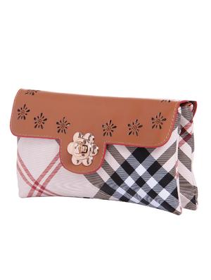 multi colored canvas regular clutch - 14236912 - Standard Image - 4