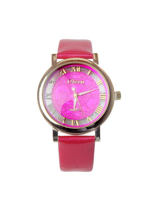 oleva women's leather watch oplw-10 - 14237695 - Very Small Image - 1