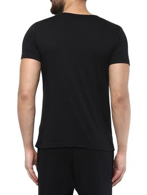 black polyester t-shirt - 14238671 - Standard Image - 3