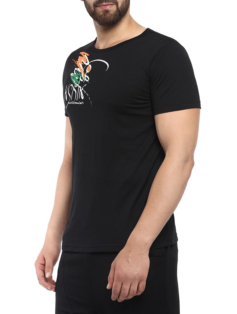 black polyester t-shirt - 14238671 - Zoom Image - 2
