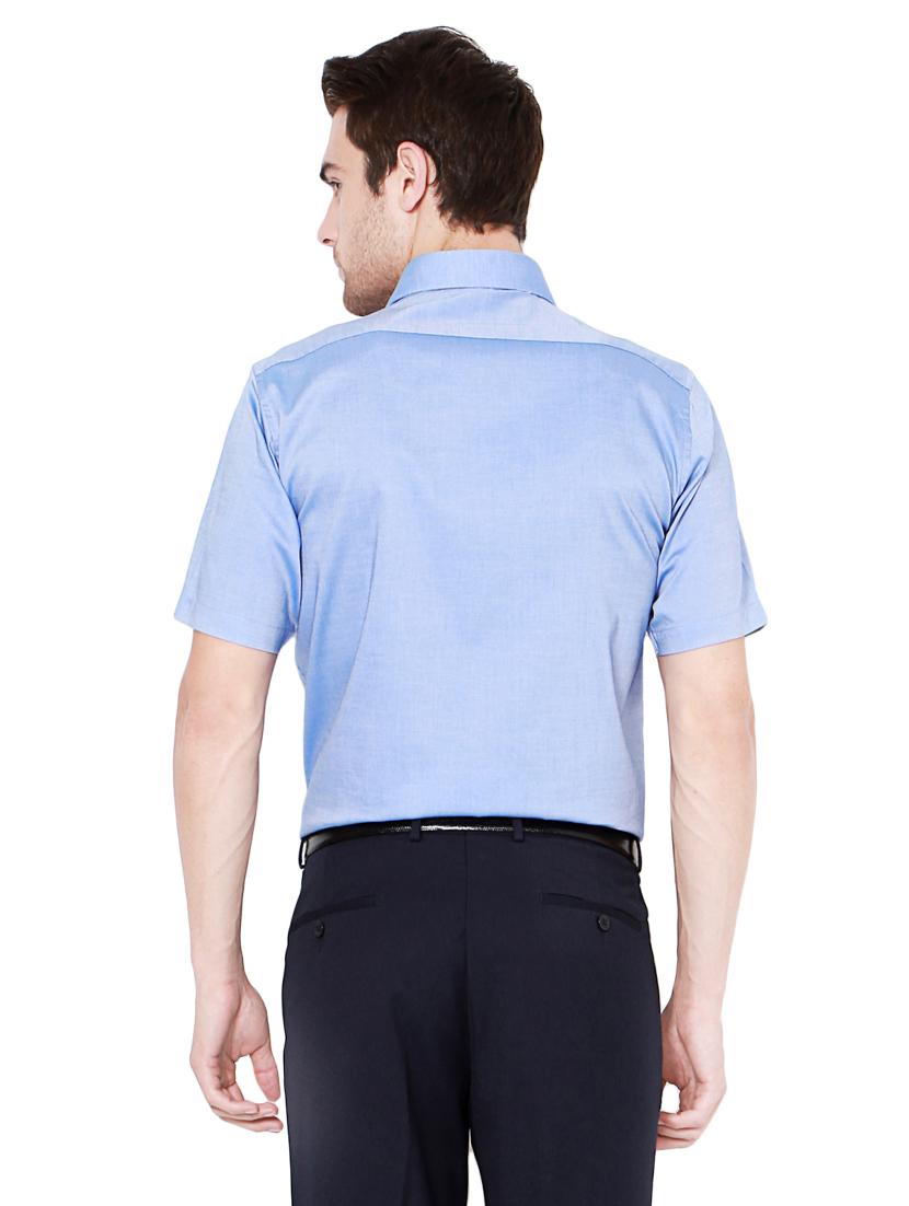 blue cotton formal shirt - 14240060 - Zoom Image - 2