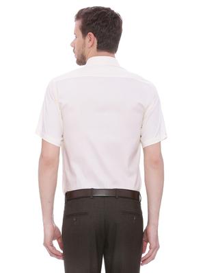 beige cotton formal shirt - 14240071 - Standard Image - 2