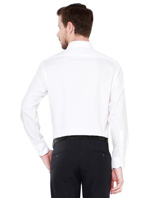 white cotton formal shirt - 14240073 - Standard Image - 2