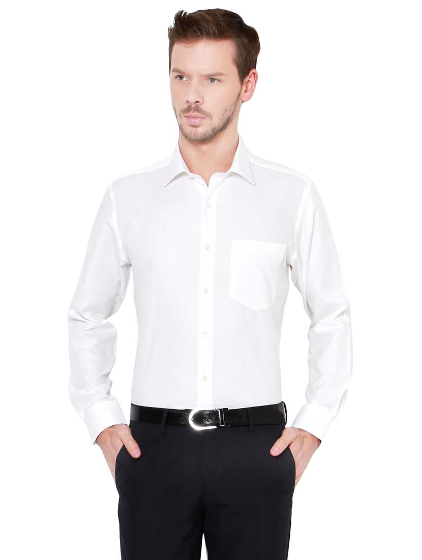 white cotton formal shirt - 14240073 - Zoom Image - 1