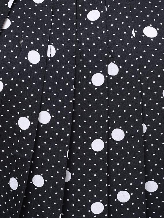 polka dotted blouson pleated top - 14240829 - Zoom Image - 3
