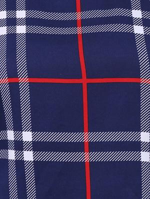 cap sleeved checkered top - 14240840 - Standard Image - 4