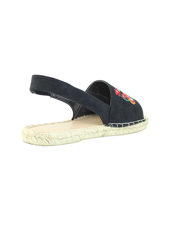 black fabric back strap sandals - 14241566 - Zoom Image - 3