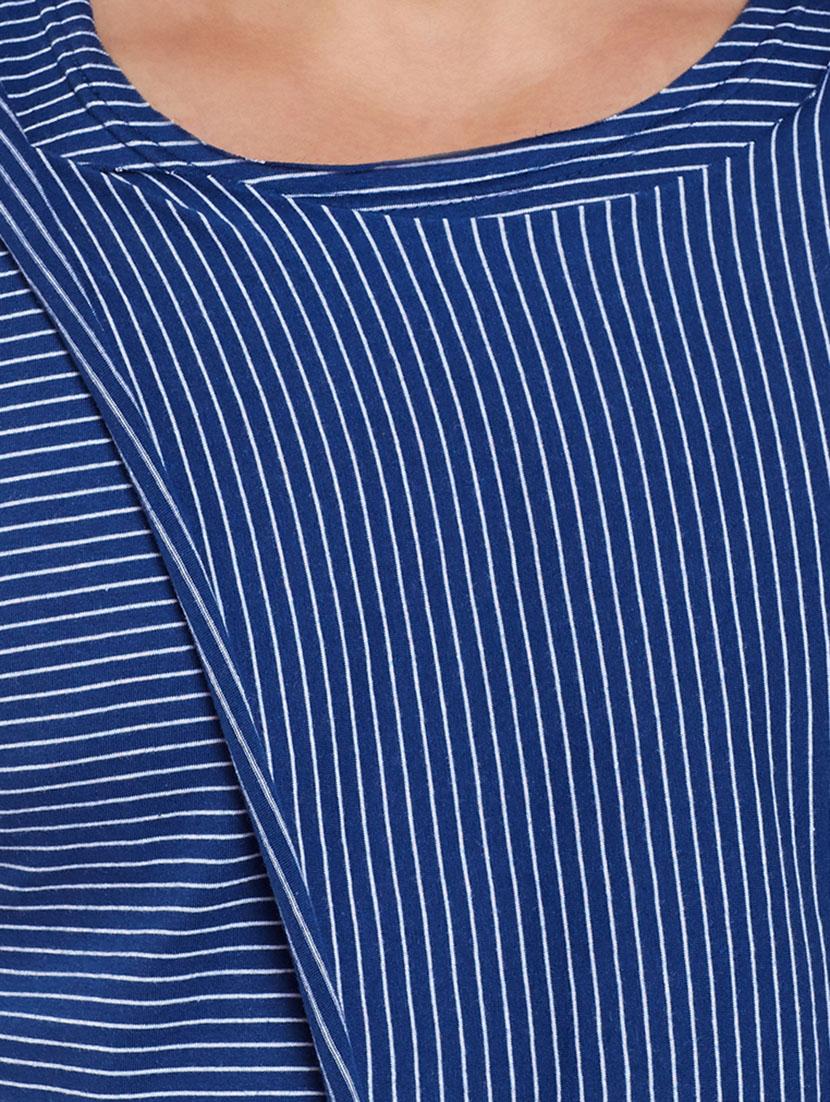 blue cotton t-shirt - 14242555 - Zoom Image - 4