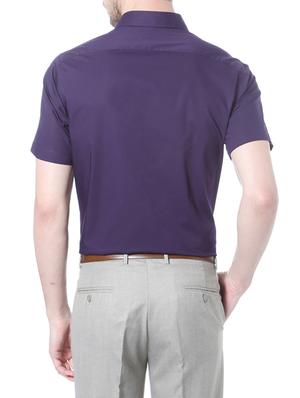 purple cotton formal shirt - 14243112 - Standard Image - 2