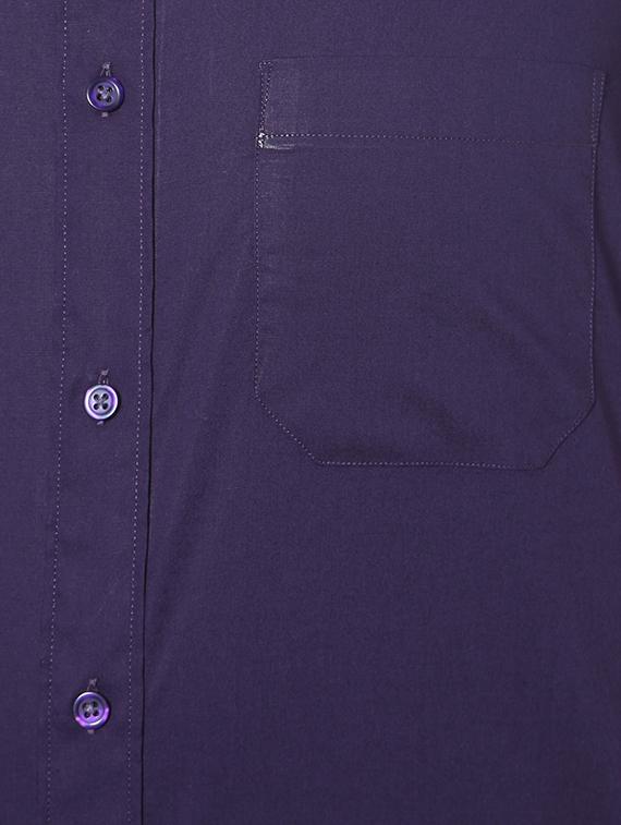 purple cotton formal shirt - 14243112 - Zoom Image - 3