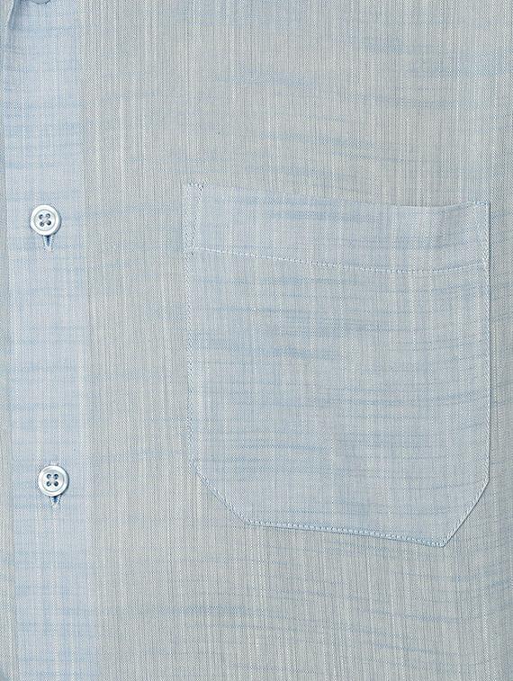 blue cotton formal shirt - 14243152 - Zoom Image - 3