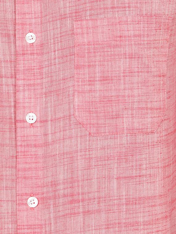 red cotton formal shirt - 14243153 - Zoom Image - 3