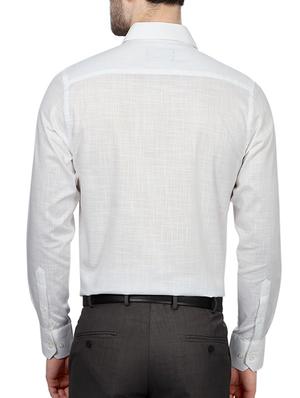 white cotton formal shirt - 14243156 - Standard Image - 2