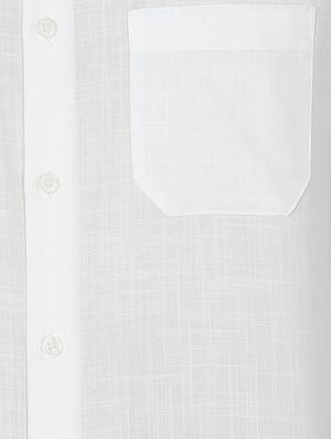 white cotton formal shirt - 14243156 - Standard Image - 3
