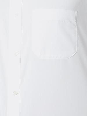 white polyester formal shirt - 14243158 - Standard Image - 3