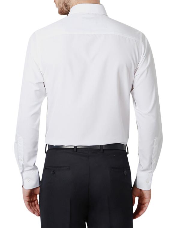 white polyester formal shirt - 14243158 - Zoom Image - 2
