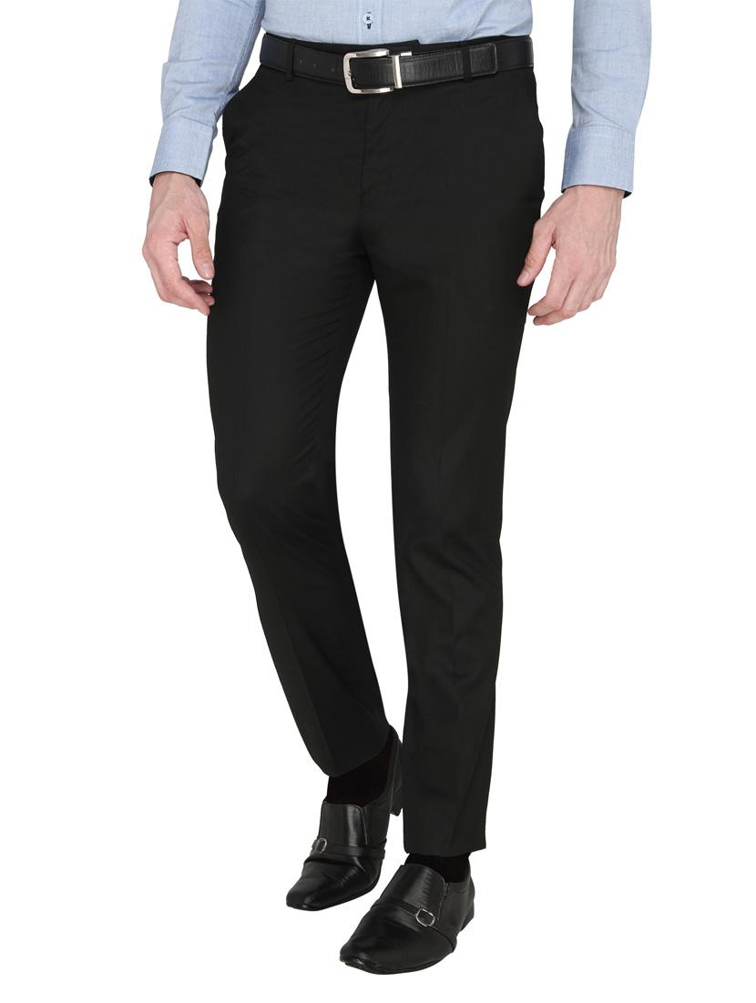 black cotton formal trouser - 14247709 - Zoom Image - 2